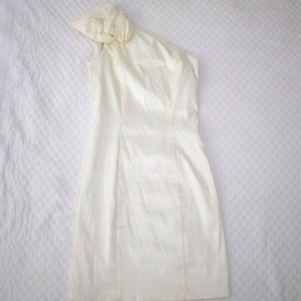 Jessica McClintock White Mini Bridal/Graduation Dress 6P